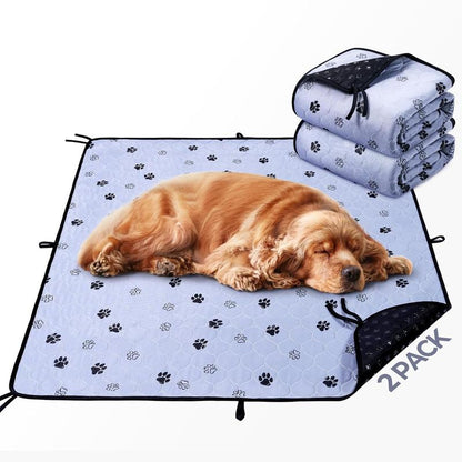 Washable Pee Pads for Dogs, 2 Pack Large 36"X41" Ultra-Absorbent and Leak-Proof Non-Slip Reusable Potty Training Pads for Dogs, Cats, Puppy, Potty Buddy of Add 8 Lanyards