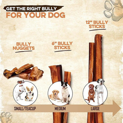 Bully Sticks 6" - All Natural Beef