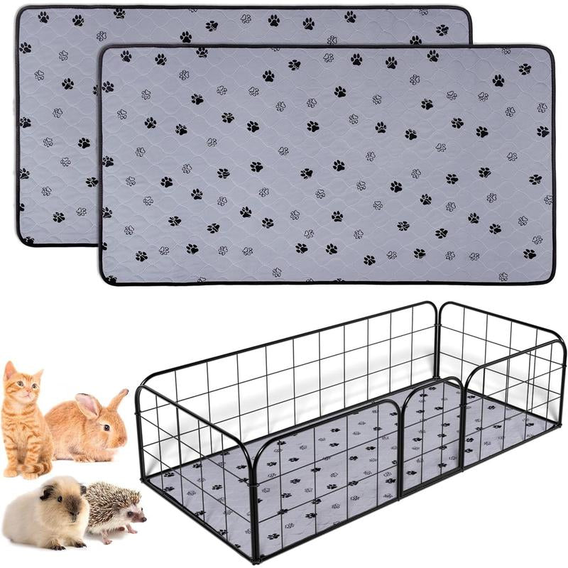 Washable Pee Pads for Dogs, 2 Pack Large 36"X41" Ultra-Absorbent and Leak-Proof Non-Slip Reusable Potty Training Pads for Dogs, Cats, Puppy, Potty Buddy of Add 8 Lanyards