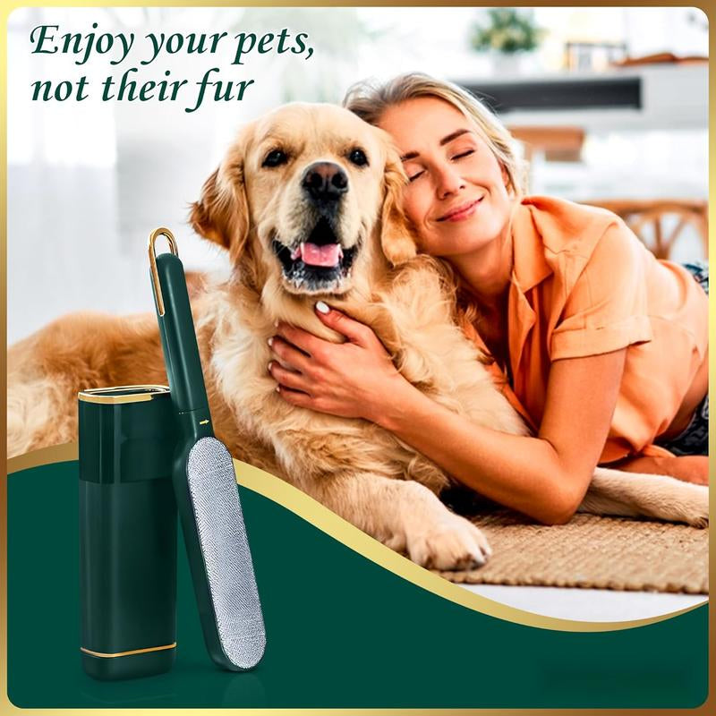 Lint Brush and Pet Hair Remover for Laundry, Clothes, Couches, Car Seats, Furniture and Fabric. Reusable Dog and Cat Fur Wizard Hair Removal Brush.