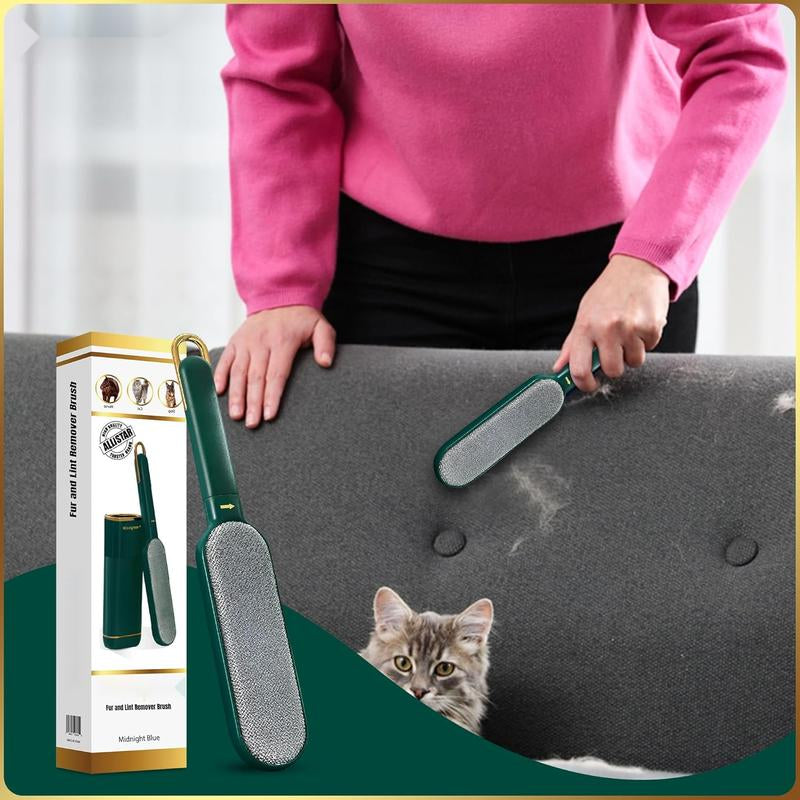 Lint Brush and Pet Hair Remover for Laundry, Clothes, Couches, Car Seats, Furniture and Fabric. Reusable Dog and Cat Fur Wizard Hair Removal Brush.