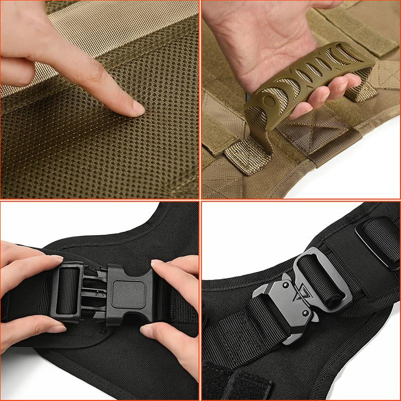 Outdoor Tactical Dog Vest for Large Dogs