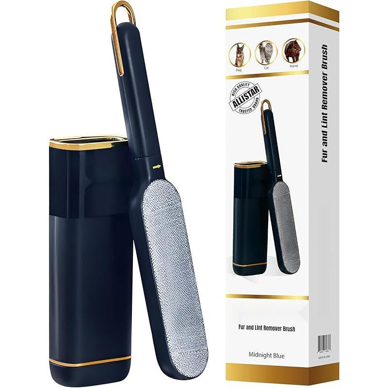 Lint Brush and Pet Hair Remover for Laundry, Clothes, Couches, Car Seats, Furniture and Fabric. Reusable Dog and Cat Fur Wizard Hair Removal Brush.