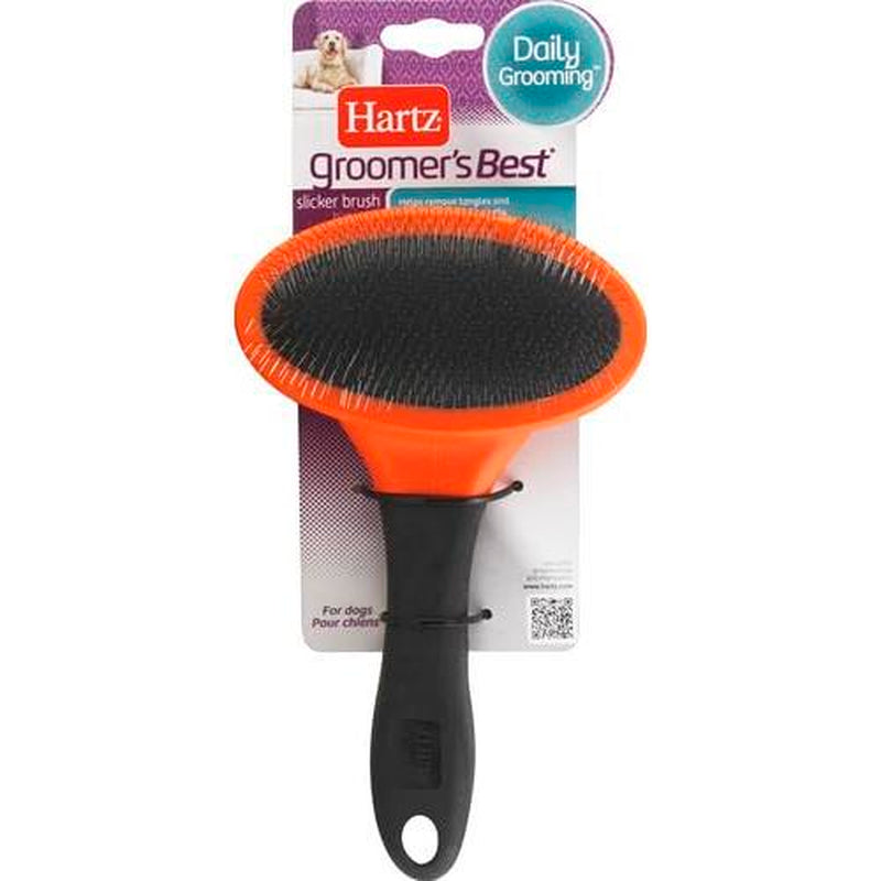 Hartz Groomer'S Best Deshedding Slicker Dog Brush, Black/Violet, Dogs