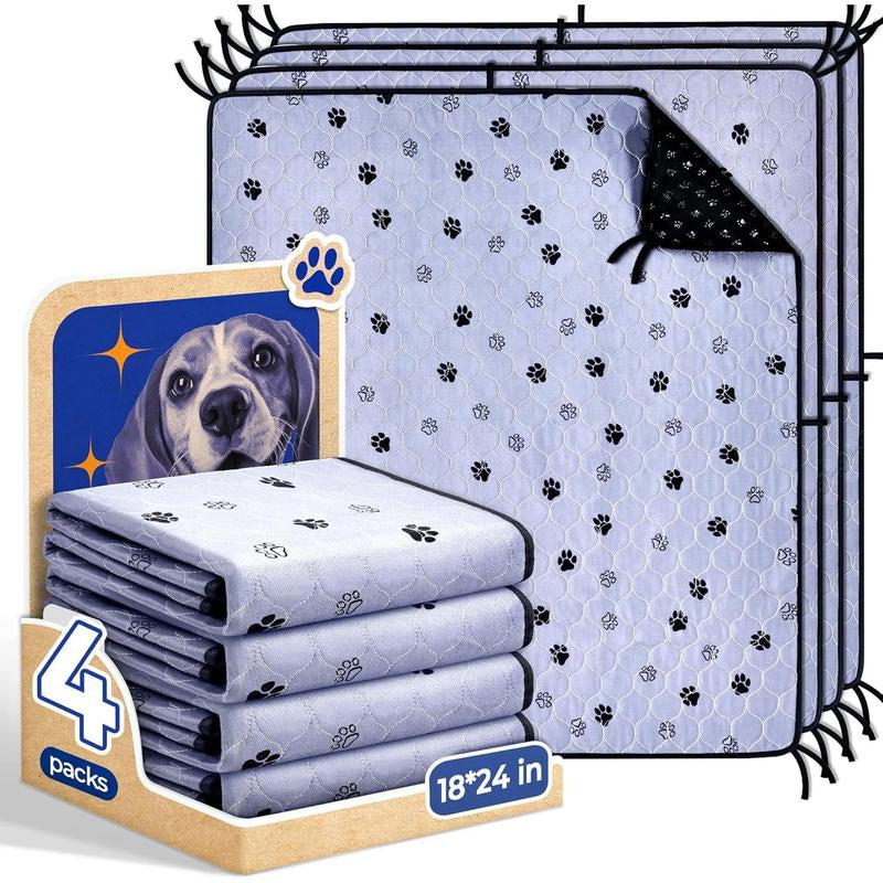 Washable Pee Pads for Dogs, 2 Pack Large 36"X41" Ultra-Absorbent and Leak-Proof Non-Slip Reusable Potty Training Pads for Dogs, Cats, Puppy, Potty Buddy of Add 8 Lanyards