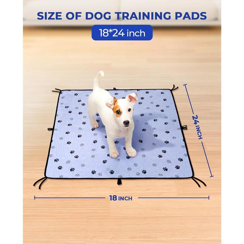 Washable Pee Pads for Dogs, 2 Pack Large 36"X41" Ultra-Absorbent and Leak-Proof Non-Slip Reusable Potty Training Pads for Dogs, Cats, Puppy, Potty Buddy of Add 8 Lanyards