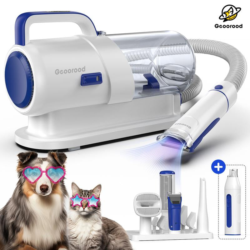 【Limitedtimeflashsale】Geoorood Dog Grooming Vacuum, 13000Pa Dog Vacuum Brush for Shedding Grooming, Pet Grooming Vacuum, Dog Hair Vacuum Groomer, 2.5L Large Dog Grooming Kit , Pet Products #Tiktokshopflashsale