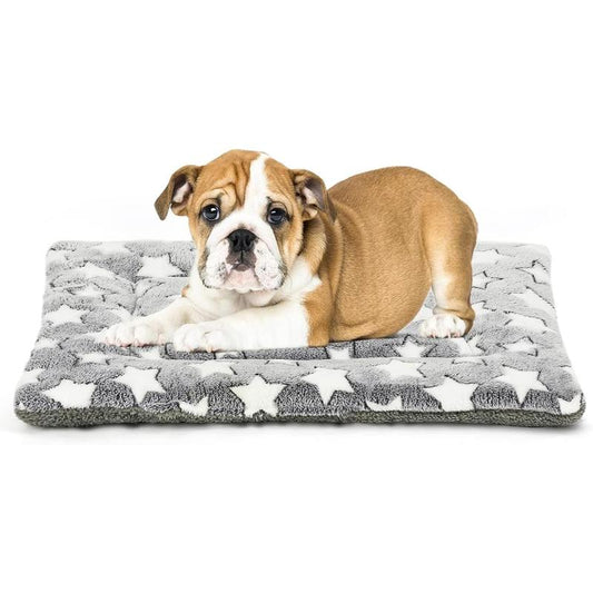 Dog Bed Mat, Reversible Dog Crate Pad for Medium Small Dogs, Portable and Soft Pet Bed Mat, Machine Washable Pet Bed Pad for 24-Inch Kennel