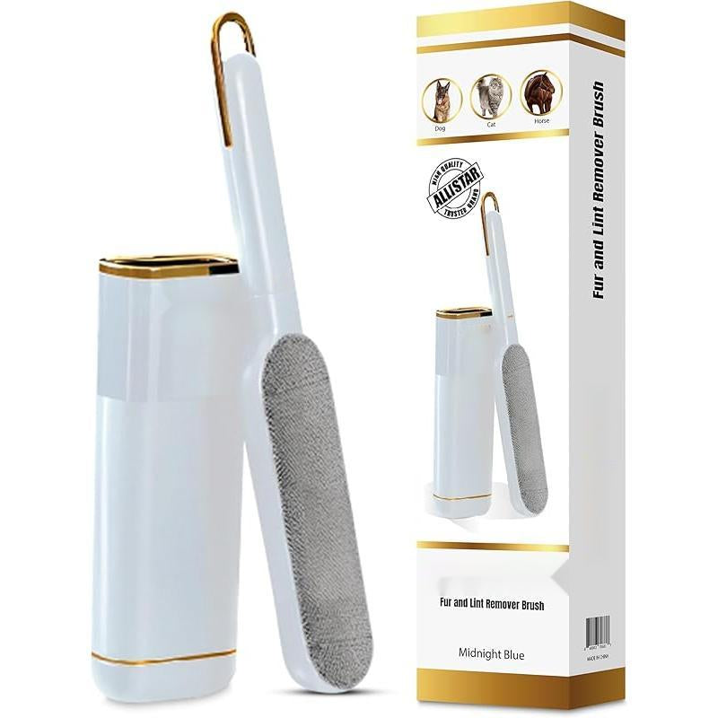Lint Brush and Pet Hair Remover for Laundry, Clothes, Couches, Car Seats, Furniture and Fabric. Reusable Dog and Cat Fur Wizard Hair Removal Brush.