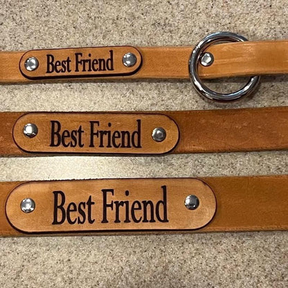 Personalized Hand Made Leather Dog Collar.