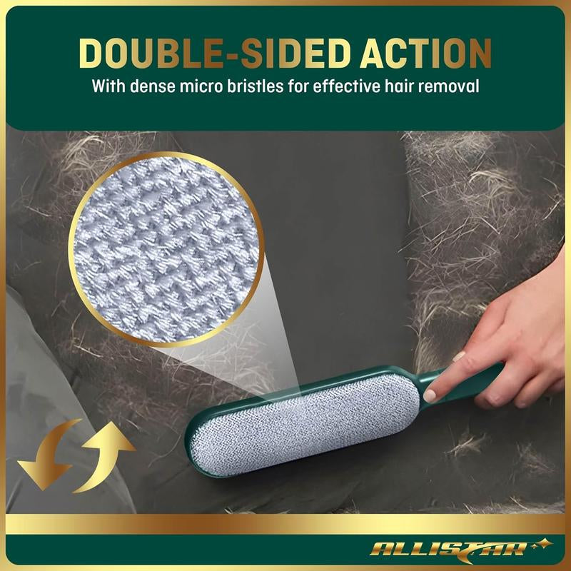 Lint Brush and Pet Hair Remover for Laundry, Clothes, Couches, Car Seats, Furniture and Fabric. Reusable Dog and Cat Fur Wizard Hair Removal Brush.